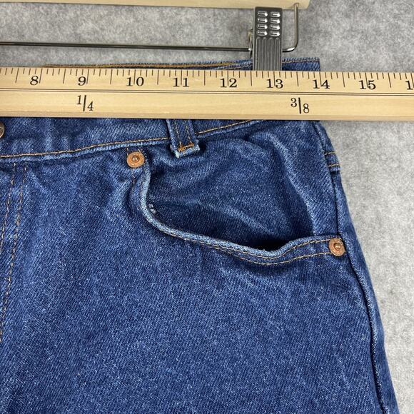 Vintage Levis Jeans Womens 28x27 Medium Wash White Tab Two Horse Patch 80s - Picture 4 of 16